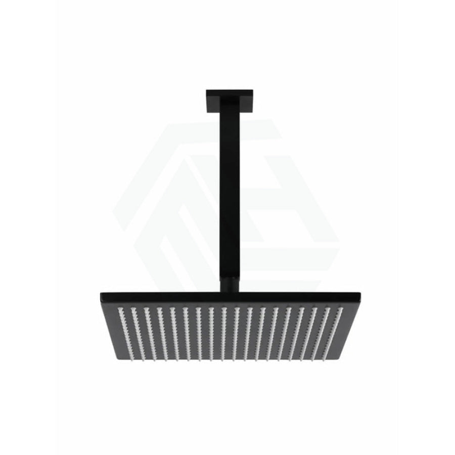 Meir Square Ceiling Shower Head with Arm Matt Black