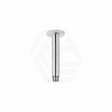 Meir Round Ceiling Shower Arm Polished Chrome Solid Brass Black Arms