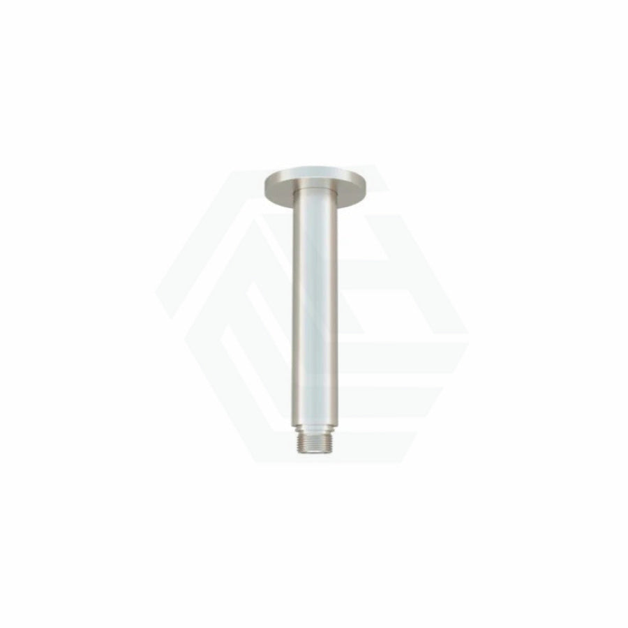 N#3(Nickel) Meir Round Ceiling Shower Arm Brushed Nickel Solid Brass Arms