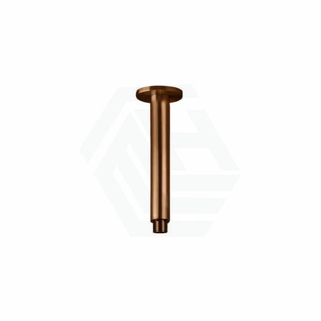 Meir Round Ceiling Shower Arm Pvd Lustre Bronze Solid Brass Brushed Gold Arms