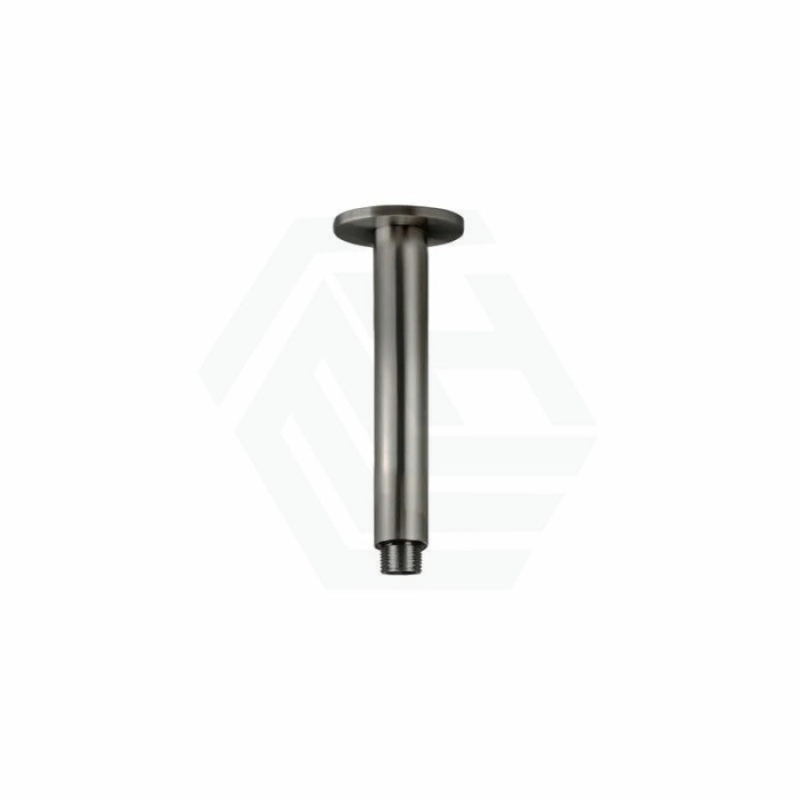 M#3(Gunmetal Grey) Meir Round Ceiling Shower Arm Shadow Gunmetal Solid Brass Grey Arms
