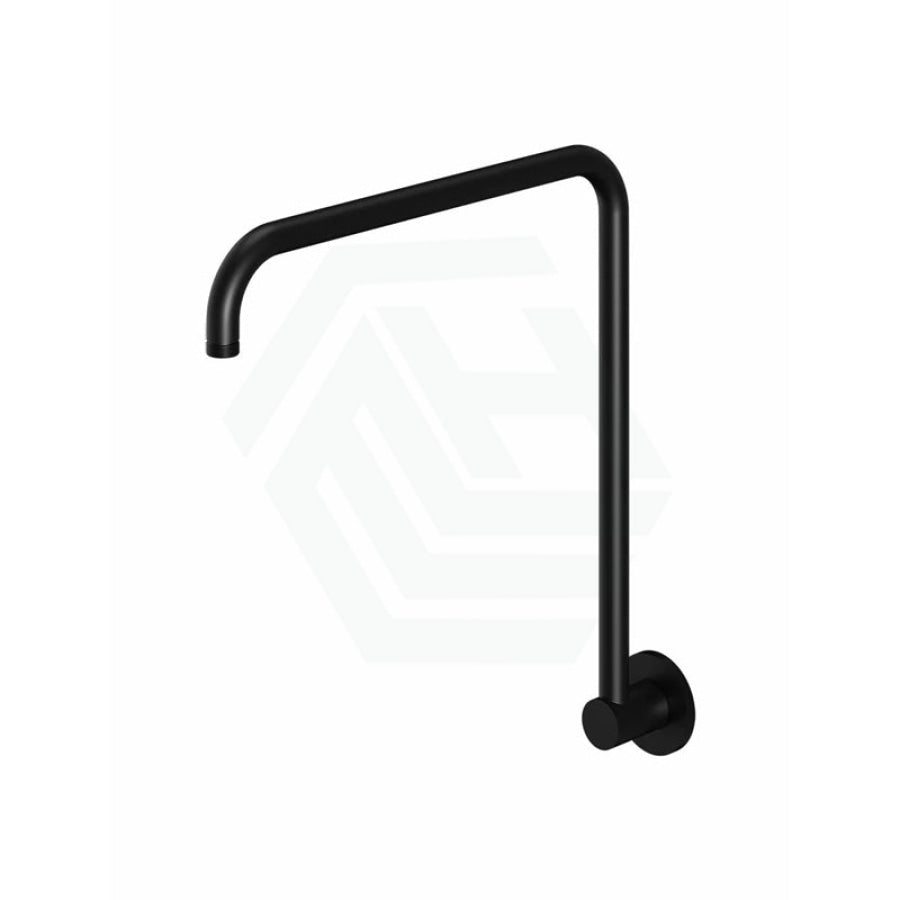 Meir Round Gooseneck High Rise Shower Arm Matt Black