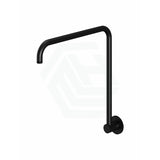 Meir Round Gooseneck High Rise Shower Arm Matt Black
