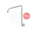 Meir Round Chrome Gooseneck High Rise Shower Arm Arms