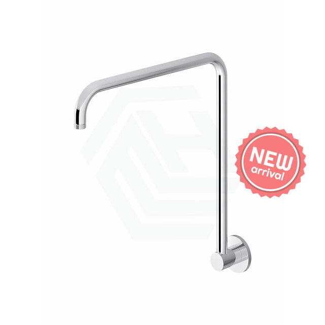 Meir Round Chrome Gooseneck High Rise Shower Arm Arms