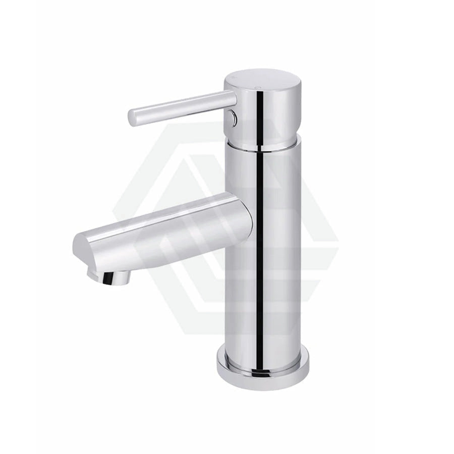 Meir Round Short Basin Mixer Polished Chrome Mixers