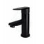Meir Round Paddle Short Basin Mixer Matt Black Mixers