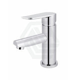 Meir Round Paddle Short Basin Mixer Polished Chrome Mixers