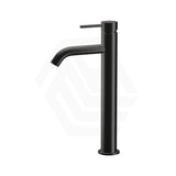 Meir Piccola Matt Black Tall Basin Mixer Tap With 130Mm Spout Solid Brass Mixers