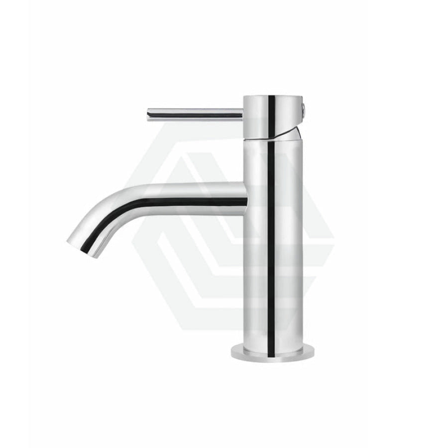 Meir Piccola Polished Chrome Short Basin Mixer Tap Solid Brass Mixers