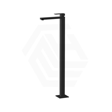 Meir Square Floor Freestanding Bath Mixer Matt Black