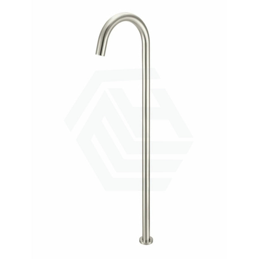 Meir Round Freestanding Bath Spout Solid Brass Multi-Colour Brushed Nickel Floor Mounted Mixers