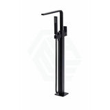 Meir Square Freestanding Bath 360-Degree Swivel Spout and Hand Shower Solid Brass Matt Black