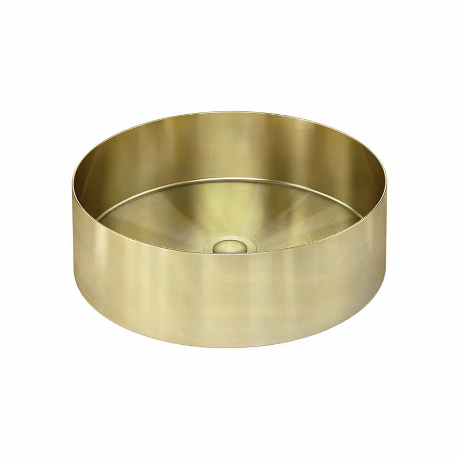 380x380x110mm Meir Lavello Round Bathroom Stainless Steel Above Counter Basin Variant Colour Available