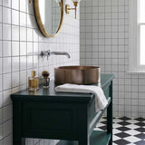 Meir Lavello Round Stainless Steel Above Counter Basin NO Overflow 380x380x110mm - Variant Colour