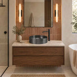 Meir Lavello Round Stainless Steel Above Counter Basin NO Overflow 380x380x110mm - Variant Colour