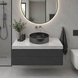 Meir Lavello Round Stainless Steel Above Counter Basin NO Overflow 380x380x110mm - Variant Colour