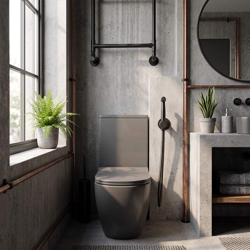 Meir Solid Stainless Steel Bidet Spray with Mixer In-wall Body Included - Various Colours