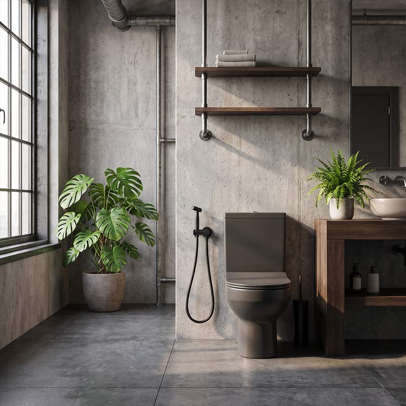 Meir Solid Stainless Steel Bidet Spray with Mixer In-wall Body Included - Various Colours