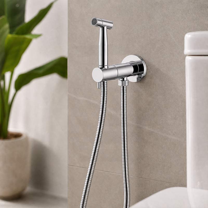 Meir Solid Stainless Steel Bidet Spray with Mixer In-wall Body Included - Various Colours
