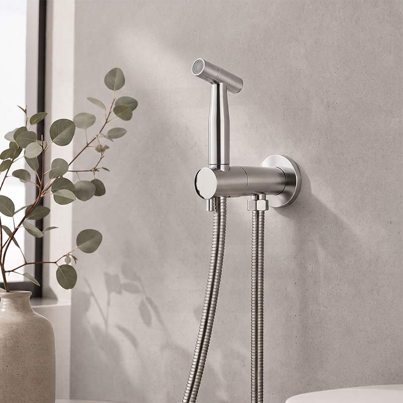 Meir Solid Stainless Steel Bidet Spray with Mixer In-wall Body Included - Various Colours