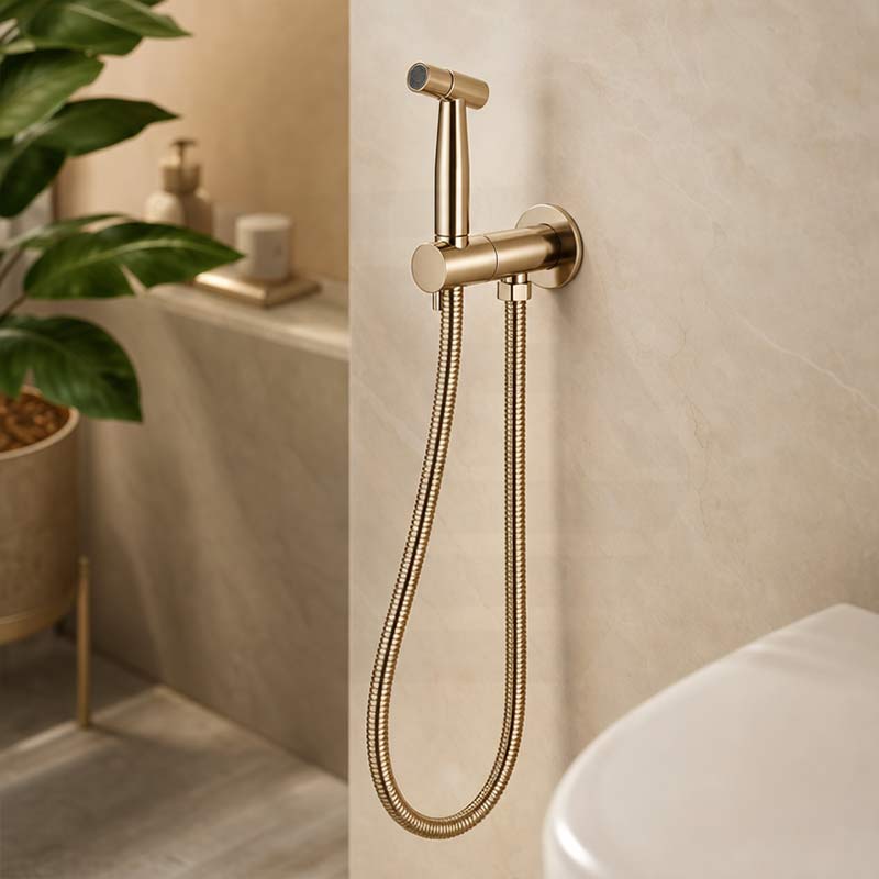 Meir Solid Stainless Steel Bidet Spray with Mixer In-wall Body Included - Various Colours