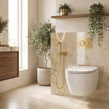 Meir Solid Stainless Steel Bidet Spray with Mixer In-wall Body Included - Various Colours