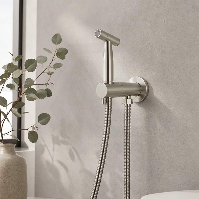 Meir Solid Stainless Steel Bidet Spray with Mixer In-wall Body Included - Various Colours