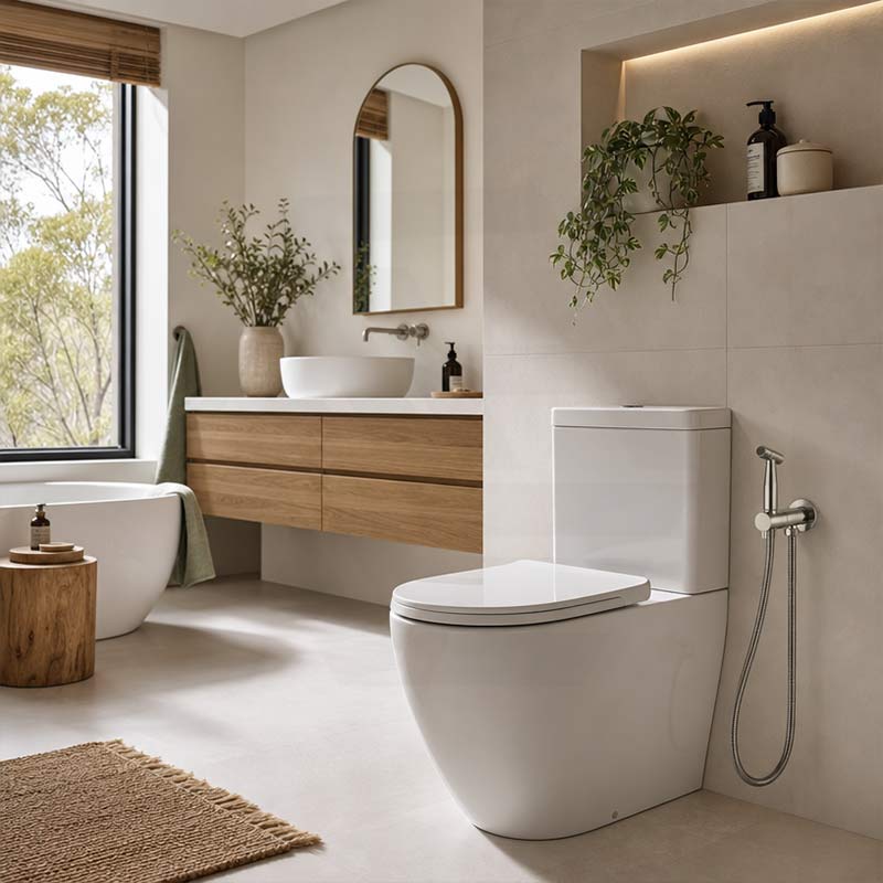 Meir Solid Stainless Steel Bidet Spray with Mixer In-wall Body Included - Various Colours