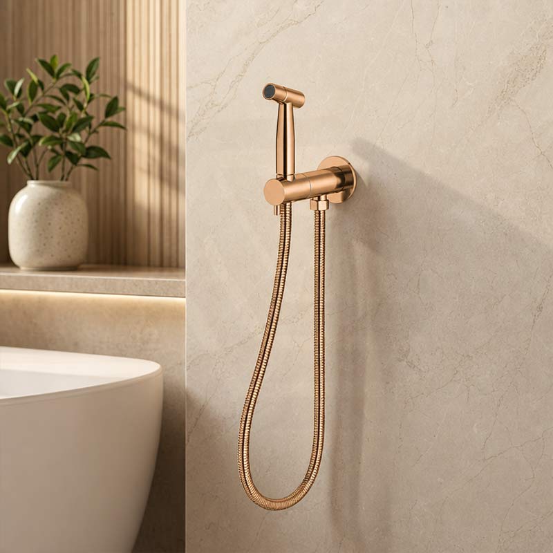 Meir Solid Stainless Steel Bidet Spray with Mixer In-wall Body Included - Various Colours