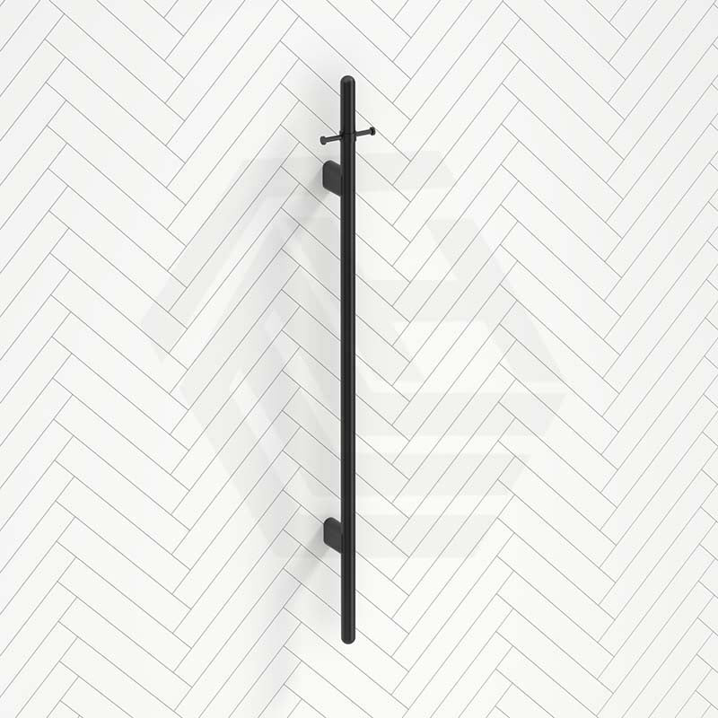 Meir 1000mm Round Vertical Single Heated Towel Rail Variant Colour Available
