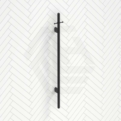 Meir 1000mm Round Vertical Single Heated Towel Rail Variant Colour Available