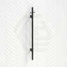 Meir 1000mm Round Vertical Single Heated Towel Rail Variant Colour Available