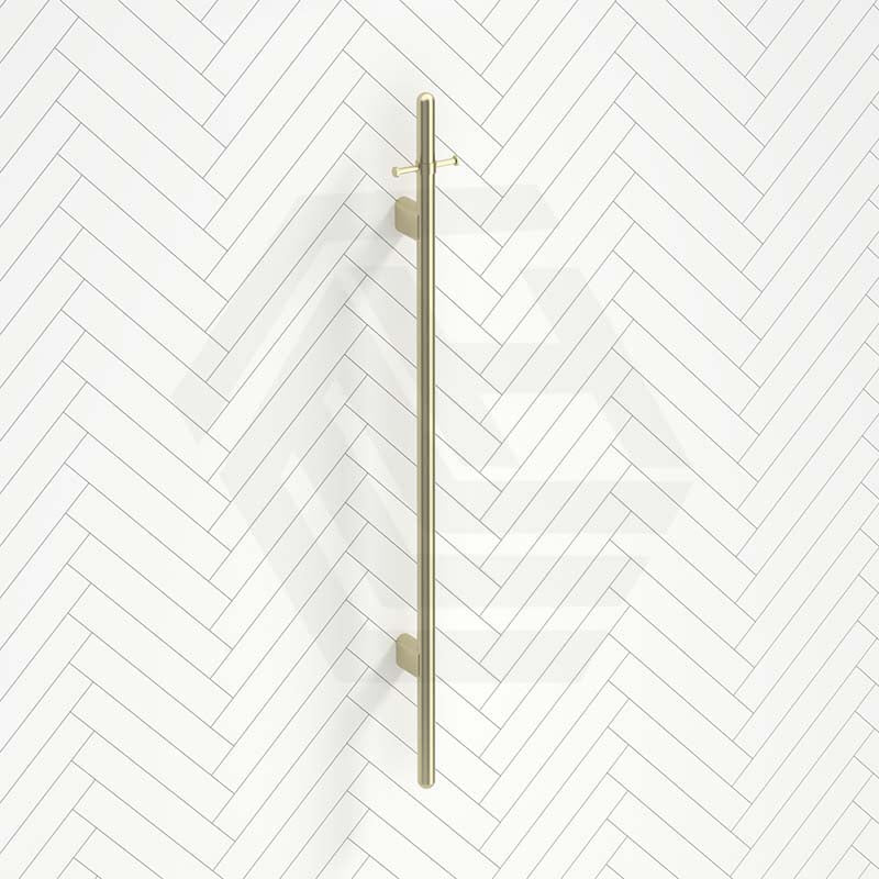 Meir 1000mm Round Vertical Single Heated Towel Rail Variant Colour Available