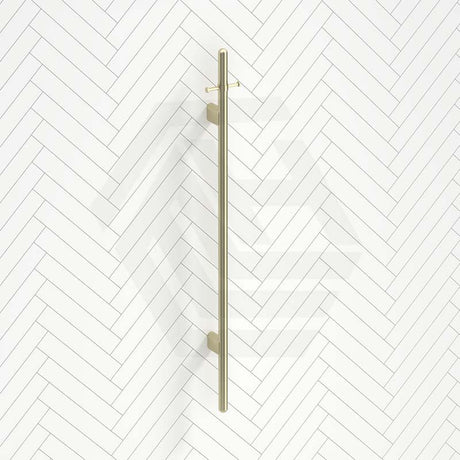 Meir 1000mm Round Vertical Single Heated Towel Rail Variant Colour Available