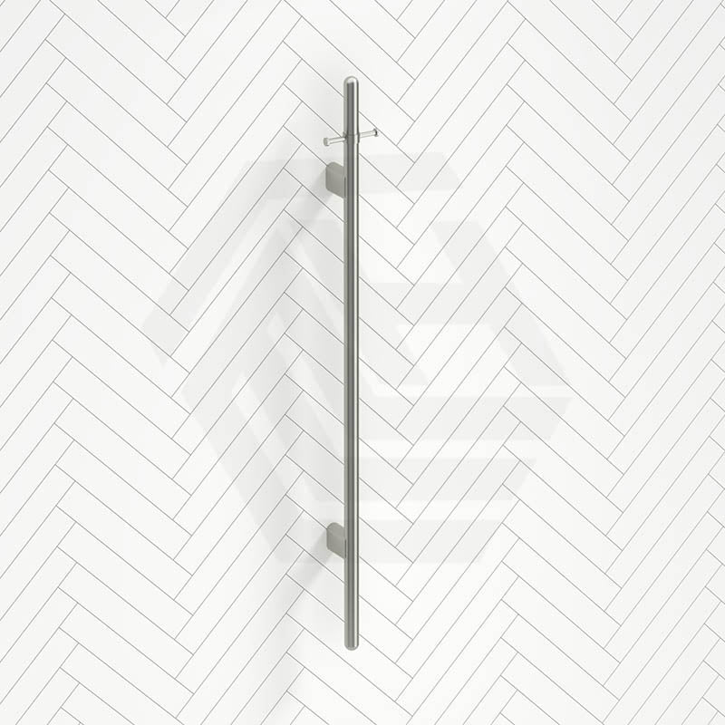 Meir 1000mm Round Vertical Single Heated Towel Rail Variant Colour Available