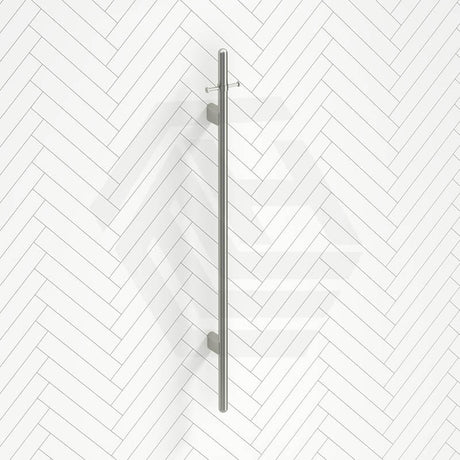 Meir 1000mm Round Vertical Single Heated Towel Rail Variant Colour Available