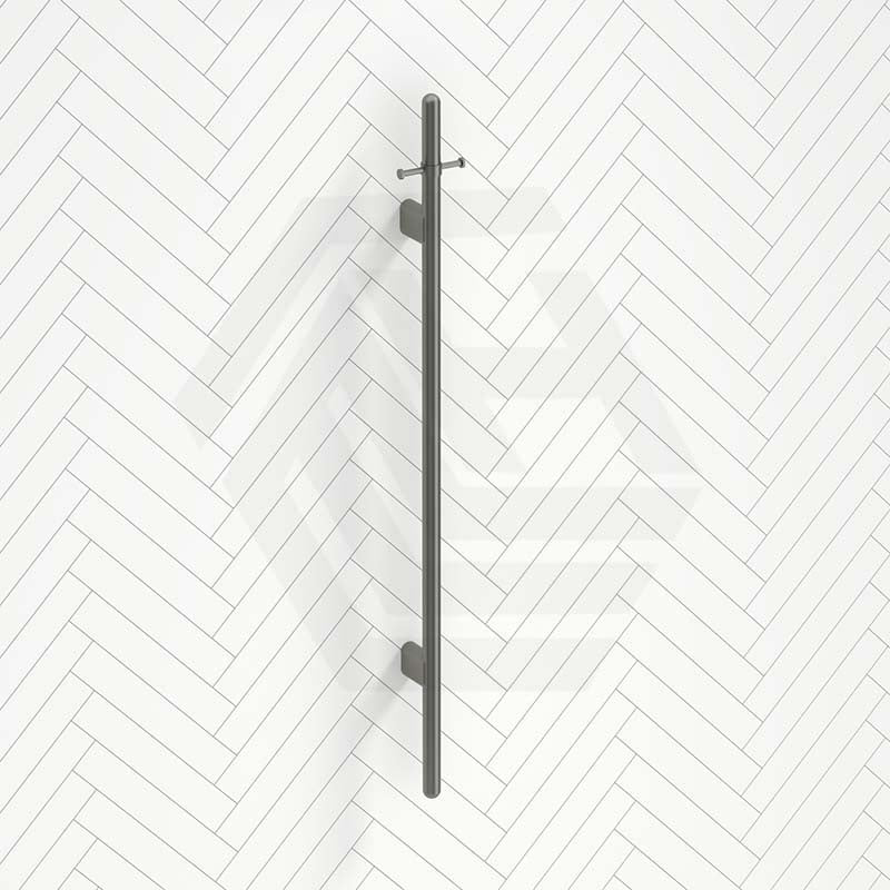 Meir 1000mm Round Vertical Single Heated Towel Rail Variant Colour Available