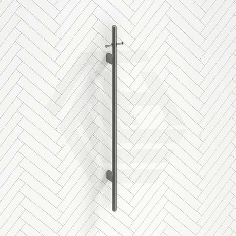 Meir 1000mm Round Vertical Single Heated Towel Rail Variant Colour Available