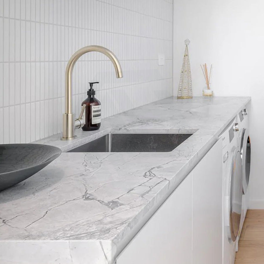 Meir Gooseneck Round 360 Degree Swivel Kitchen Mixer Tap Variant Colour Available Sink Mixers