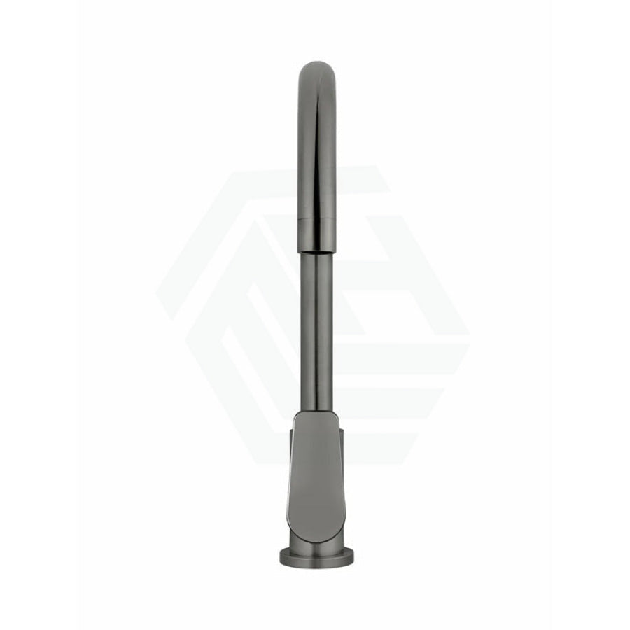 Meir Round Gooseneck 360 Degree Swivel Kitchen Mixer Tap With Paddle Handle Variant Colour
