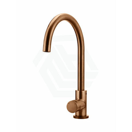 Meir Round Gooseneck 360 Degree Swivel Kitchen Mixer Tap With Pinless Handle Variant Colour Available