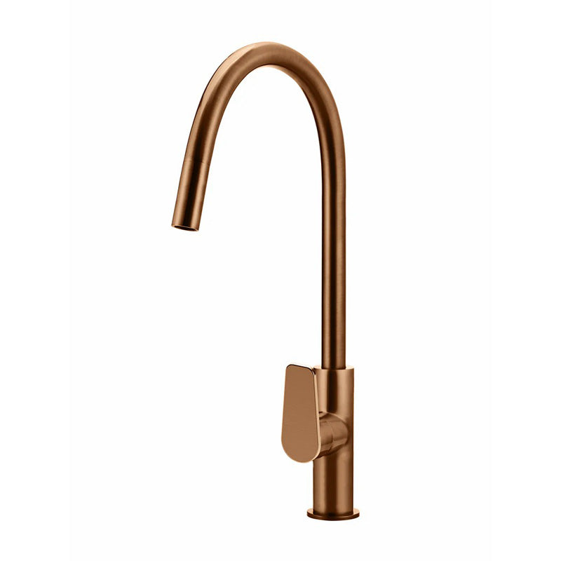 Meir Piccola Round Pull Out Kitchen Mixer Tap With Paddle Handle Variant Colour Available