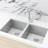 Meir Lavello 760x440x200mm Stainless Steel Double Bowl Kitchen Sink Top/Flush/Under Mount Variant Colour Available