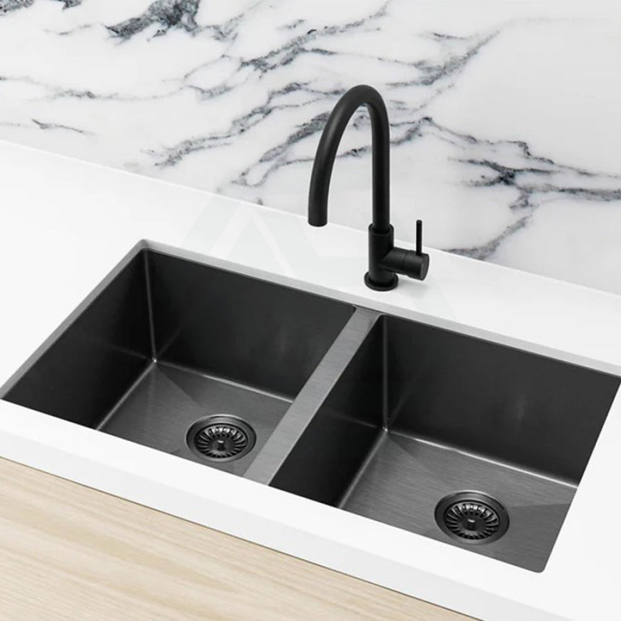 Meir Lavello 760x440x200mm Stainless Steel Double Bowl Kitchen Sink Top/Flush/Under Mount Variant Colour Available
