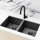 Meir Lavello 760x440x200mm Stainless Steel Double Bowl Kitchen Sink Top/Flush/Under Mount Variant Colour Available