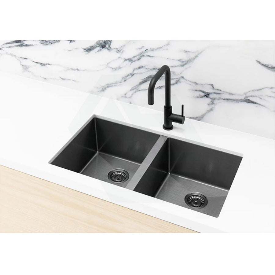 Meir Lavello 760x440x200mm Stainless Steel Double Bowl Kitchen Sink Top/Flush/Under Mount Variant Colour Available