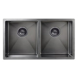 Meir Lavello 760x440x200mm Stainless Steel Double Bowl Kitchen Sink Top/Flush/Under Mount Variant Colour Available