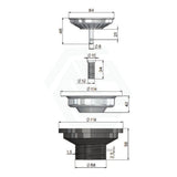 Meir Lavello 760x440x200mm Stainless Steel Double Bowl Kitchen Sink Top/Flush/Under Mount Variant Colour Available