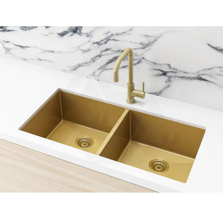 Meir 860x440x200mm Stainless Steel Double Bowl Kitchen Sink Top/Flush/Under Mount Variant Colour Available